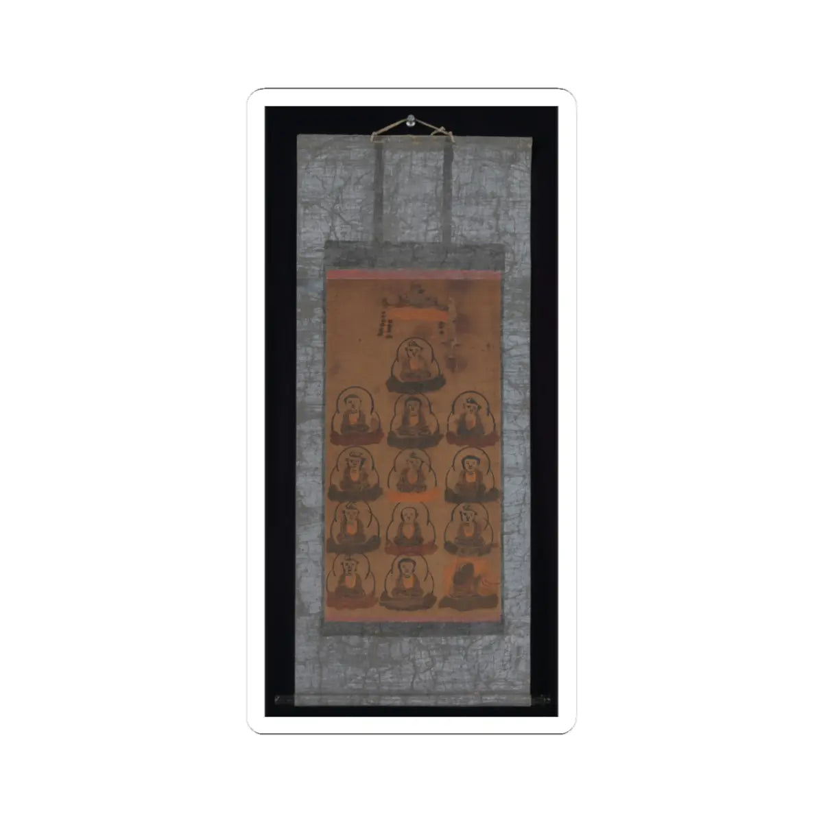 unknown - Ōtsu-e of Thirteen Buddhist Deities - 17th century v2 - STICKER Vinyl Kiss-Cut Decal