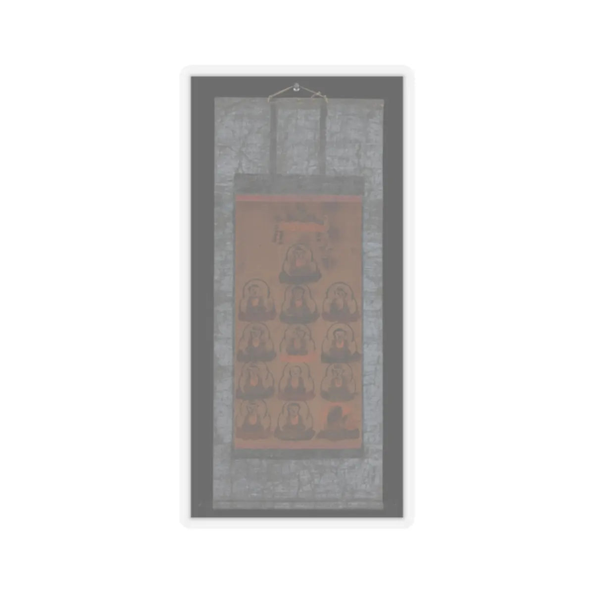 unknown - Ōtsu-e of Thirteen Buddhist Deities - 17th century v2 - STICKER Vinyl Kiss-Cut Decal