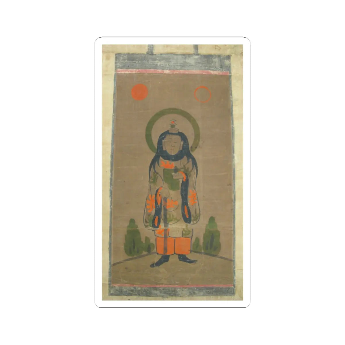 unknown - Ōtsu-e of Uhō Dōji - 17th century v1 - STICKER Vinyl Kiss-Cut Decal