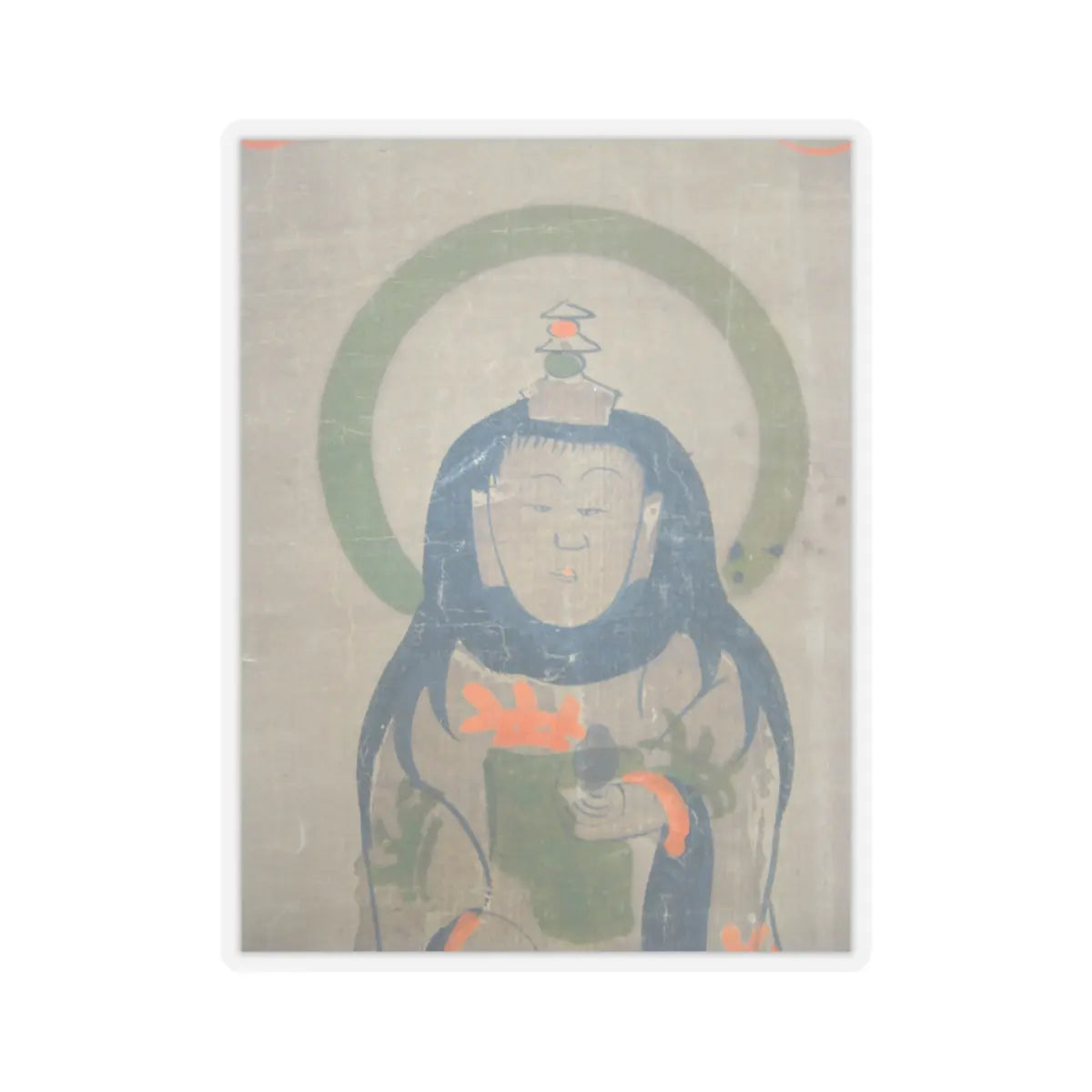 unknown - Ōtsu-e of Uhō Dōji - 17th century v3 - STICKER Vinyl Kiss-Cut Decal