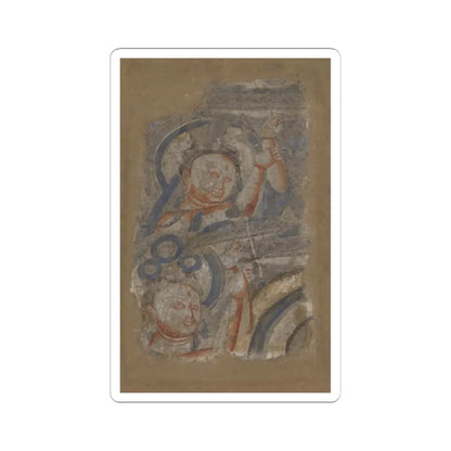 unknown - Two Bodhisattvas - ca. 6th–7th century v1 - STICKER Vinyl Kiss-Cut Decal