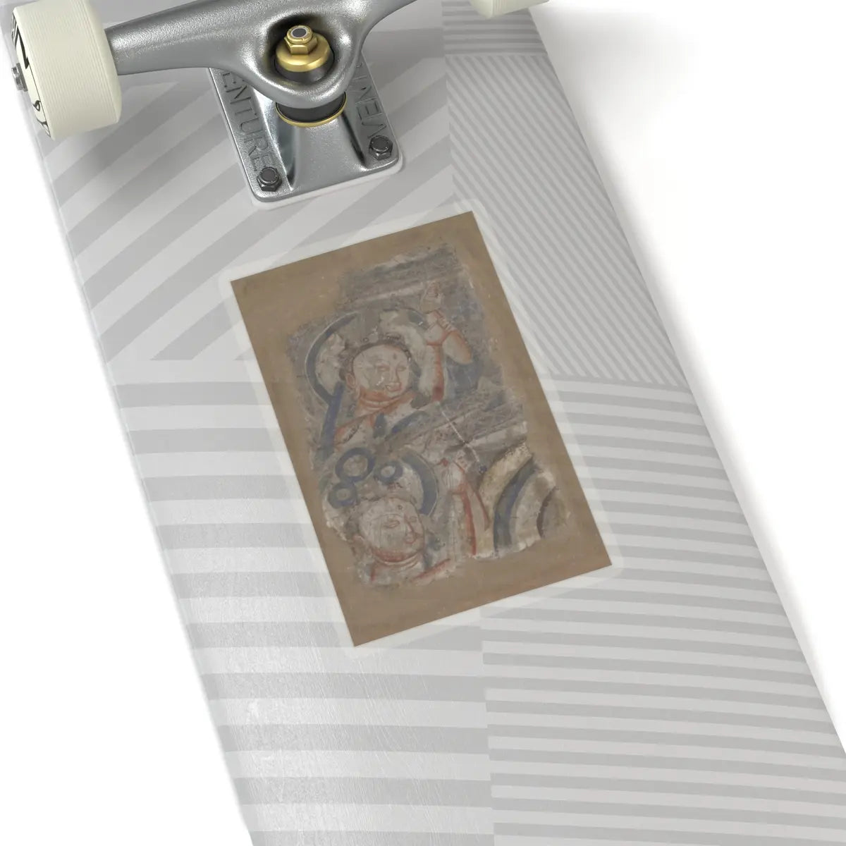 unknown - Two Bodhisattvas - ca. 6th–7th century v1 - STICKER Vinyl Kiss-Cut Decal