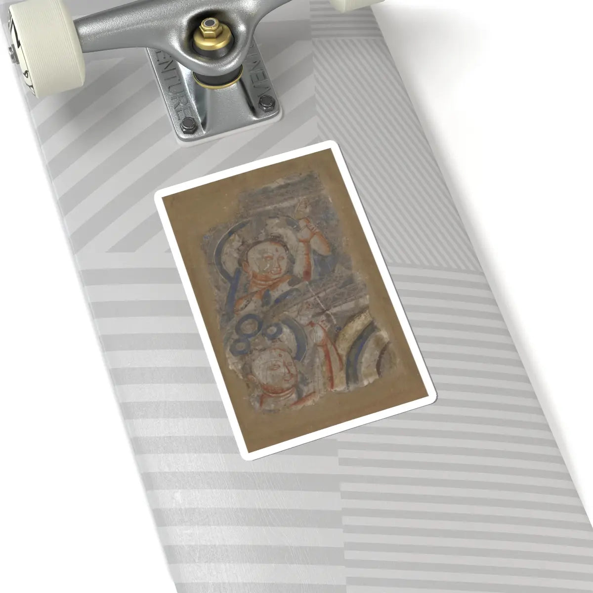 unknown - Two Bodhisattvas - ca. 6th–7th century v1 - STICKER Vinyl Kiss-Cut Decal