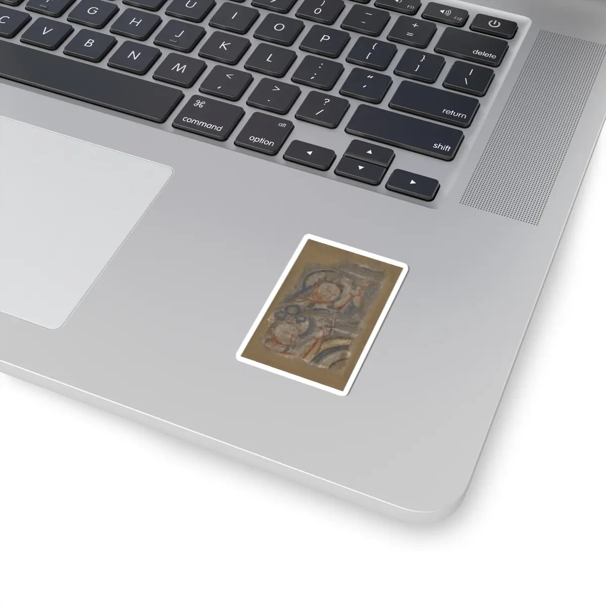 unknown - Two Bodhisattvas - ca. 6th–7th century v1 - STICKER Vinyl Kiss-Cut Decal