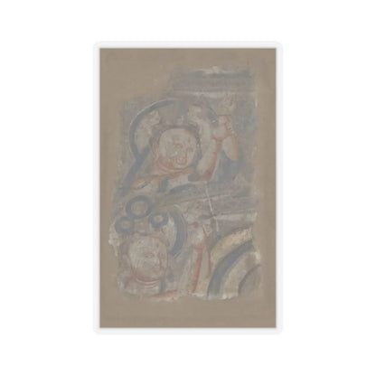unknown - Two Bodhisattvas - ca. 6th–7th century v1 - STICKER Vinyl Kiss-Cut Decal