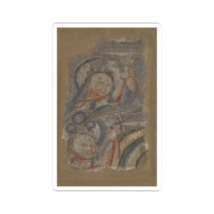 unknown - Two Bodhisattvas - ca. 6th–7th century v1 - STICKER Vinyl Kiss-Cut Decal