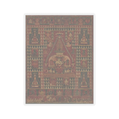 unknown - Ushnishavijaya Enthroned in the Womb of a Stupa - dated 1510–19 v1 - STICKER Vinyl Kiss-Cut Decal