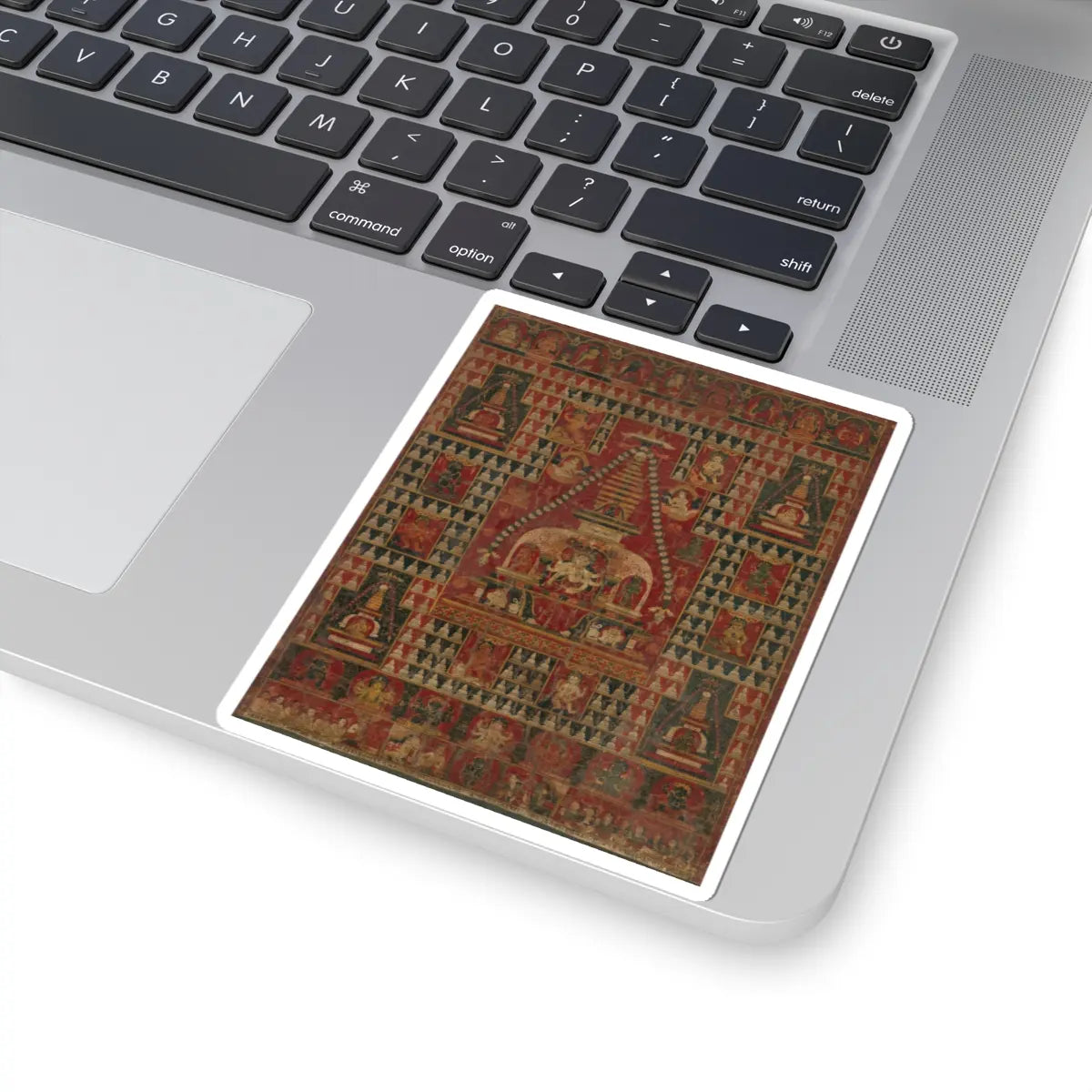 unknown - Ushnishavijaya Enthroned in the Womb of a Stupa - dated 1510–19 v1 - STICKER Vinyl Kiss-Cut Decal