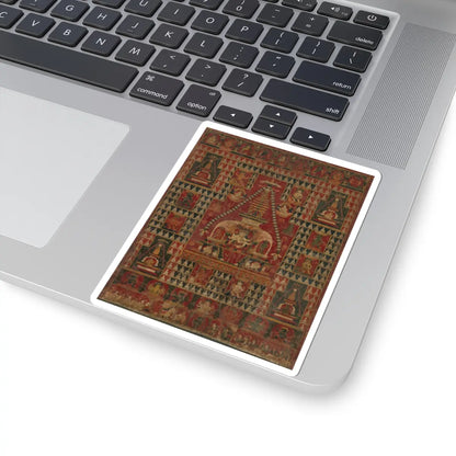 unknown - Ushnishavijaya Enthroned in the Womb of a Stupa - dated 1510–19 v1 - STICKER Vinyl Kiss-Cut Decal
