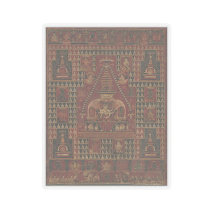 unknown - Ushnishavijaya Enthroned in the Womb of a Stupa - dated 1510–19 v1 - STICKER Vinyl Kiss-Cut Decal