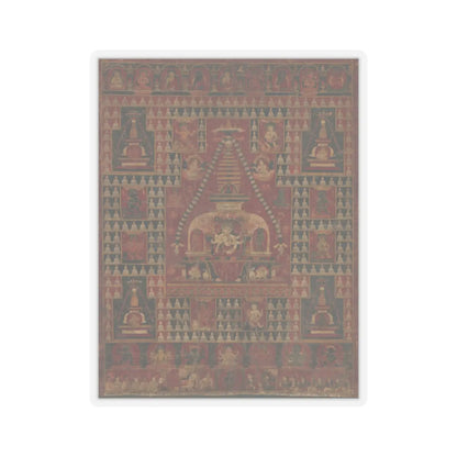 unknown - Ushnishavijaya Enthroned in the Womb of a Stupa - dated 1510–19 v1 - STICKER Vinyl Kiss-Cut Decal