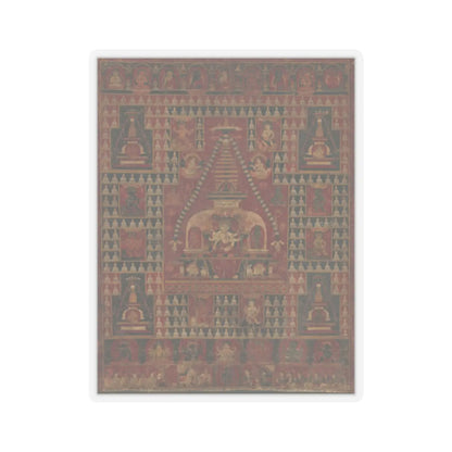 unknown - Ushnishavijaya Enthroned in the Womb of a Stupa - dated 1510–19 v1 - STICKER Vinyl Kiss-Cut Decal