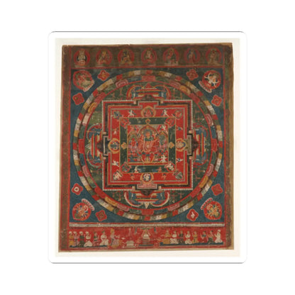 unknown - Vasudhara Mandala - Dated to 1777 (Samvat 897) v1 - STICKER Vinyl Kiss-Cut Decal