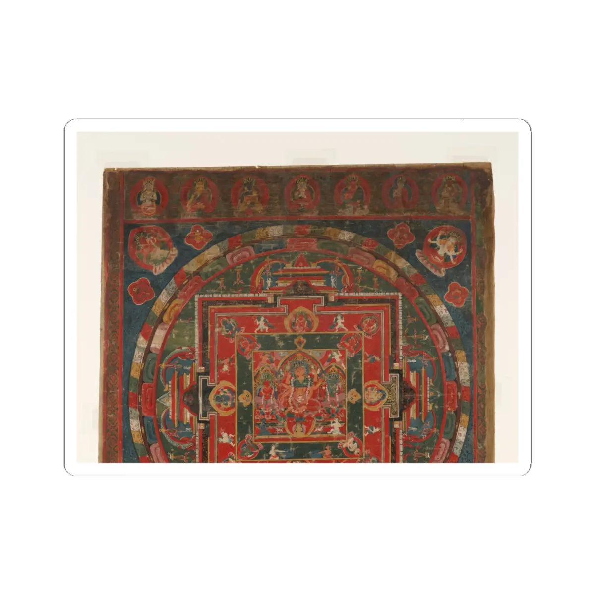 unknown - Vasudhara Mandala - Dated to 1777 (Samvat 897) v2 - STICKER Vinyl Kiss-Cut Decal