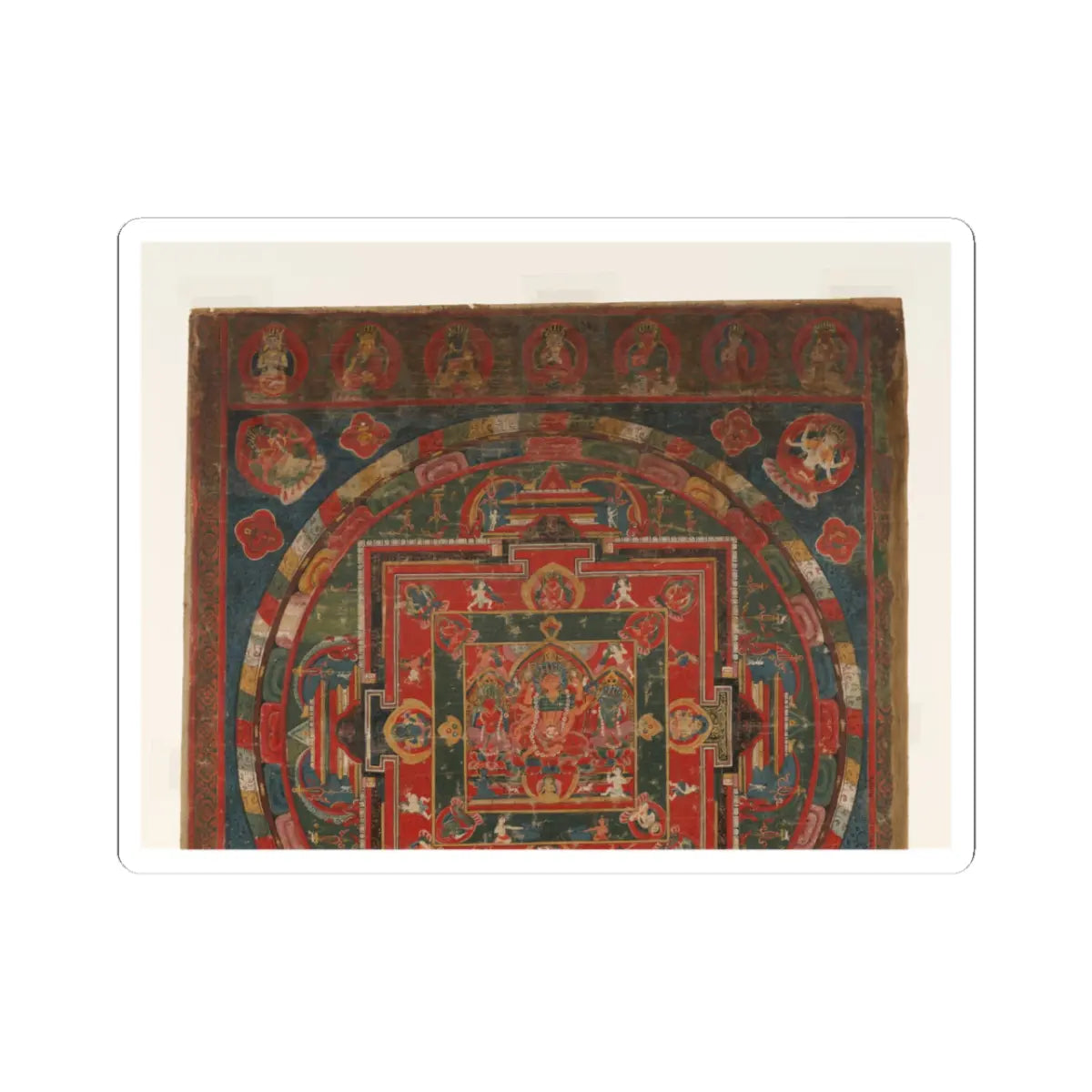 unknown - Vasudhara Mandala - Dated to 1777 (Samvat 897) v2 - STICKER Vinyl Kiss-Cut Decal