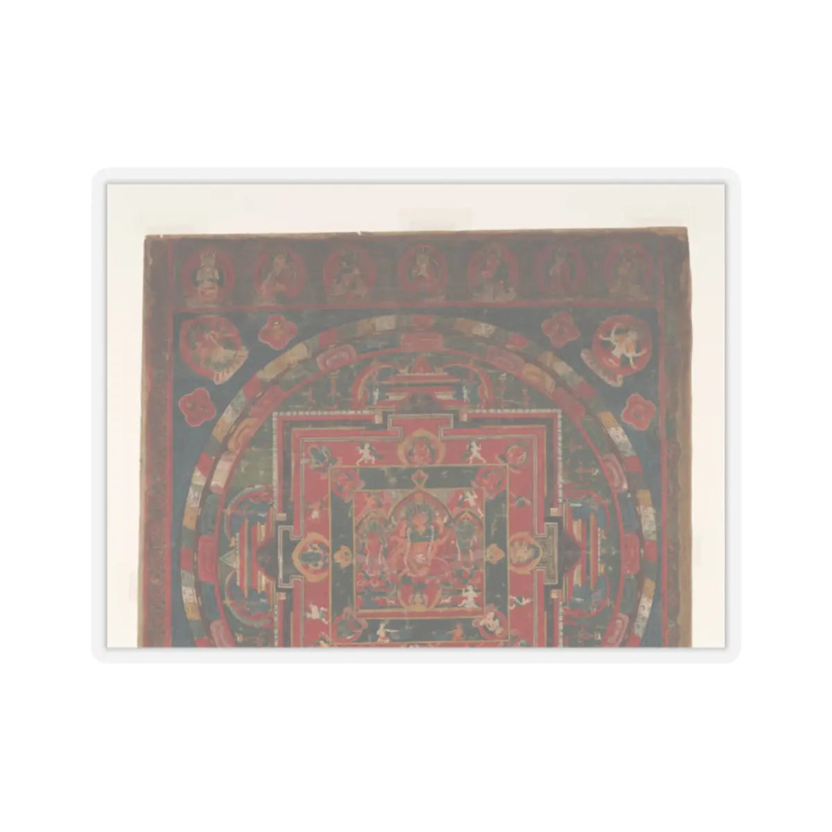 unknown - Vasudhara Mandala - Dated to 1777 (Samvat 897) v2 - STICKER Vinyl Kiss-Cut Decal