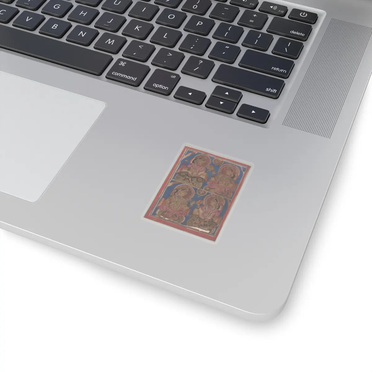 unknown - Vigil on the Sixth Night after Mahavira's Birth- Folio from a Kalpasutra Manuscript - 15th century v1 - STICKER Vinyl Kiss-Cut Decal
