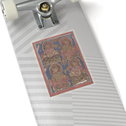 unknown - Vigil on the Sixth Night after Mahavira's Birth- Folio from a Kalpasutra Manuscript - 15th century v1 - STICKER Vinyl Kiss-Cut Decal