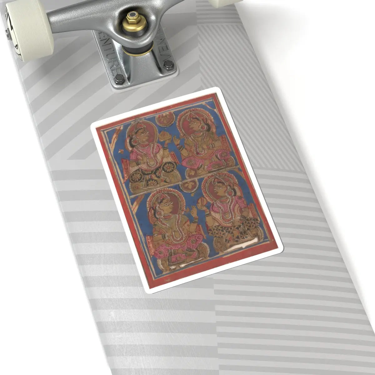unknown - Vigil on the Sixth Night after Mahavira's Birth- Folio from a Kalpasutra Manuscript - 15th century v1 - STICKER Vinyl Kiss-Cut Decal