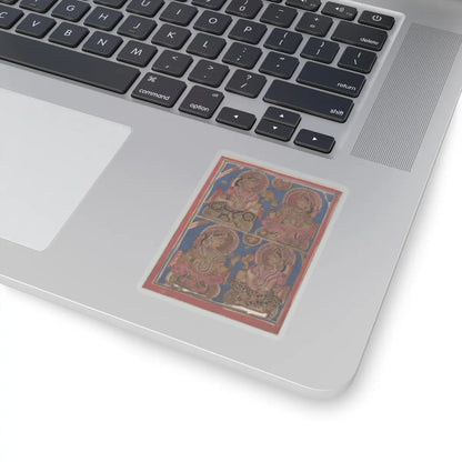 unknown - Vigil on the Sixth Night after Mahavira's Birth- Folio from a Kalpasutra Manuscript - 15th century v1 - STICKER Vinyl Kiss-Cut Decal
