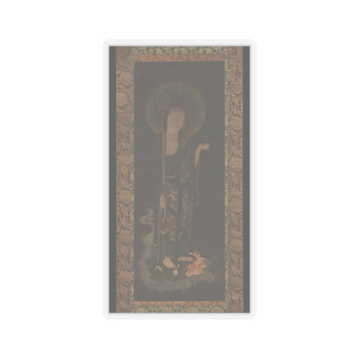 unknown - Welcoming Descent of the Bodhisattva Jizō - early 14th century v1 - STICKER Vinyl Kiss-Cut Decal