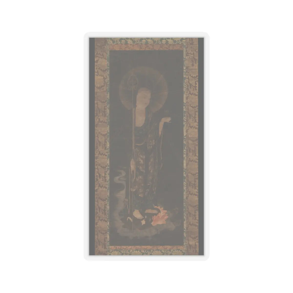 unknown - Welcoming Descent of the Bodhisattva Jizō - early 14th century v1 - STICKER Vinyl Kiss-Cut Decal