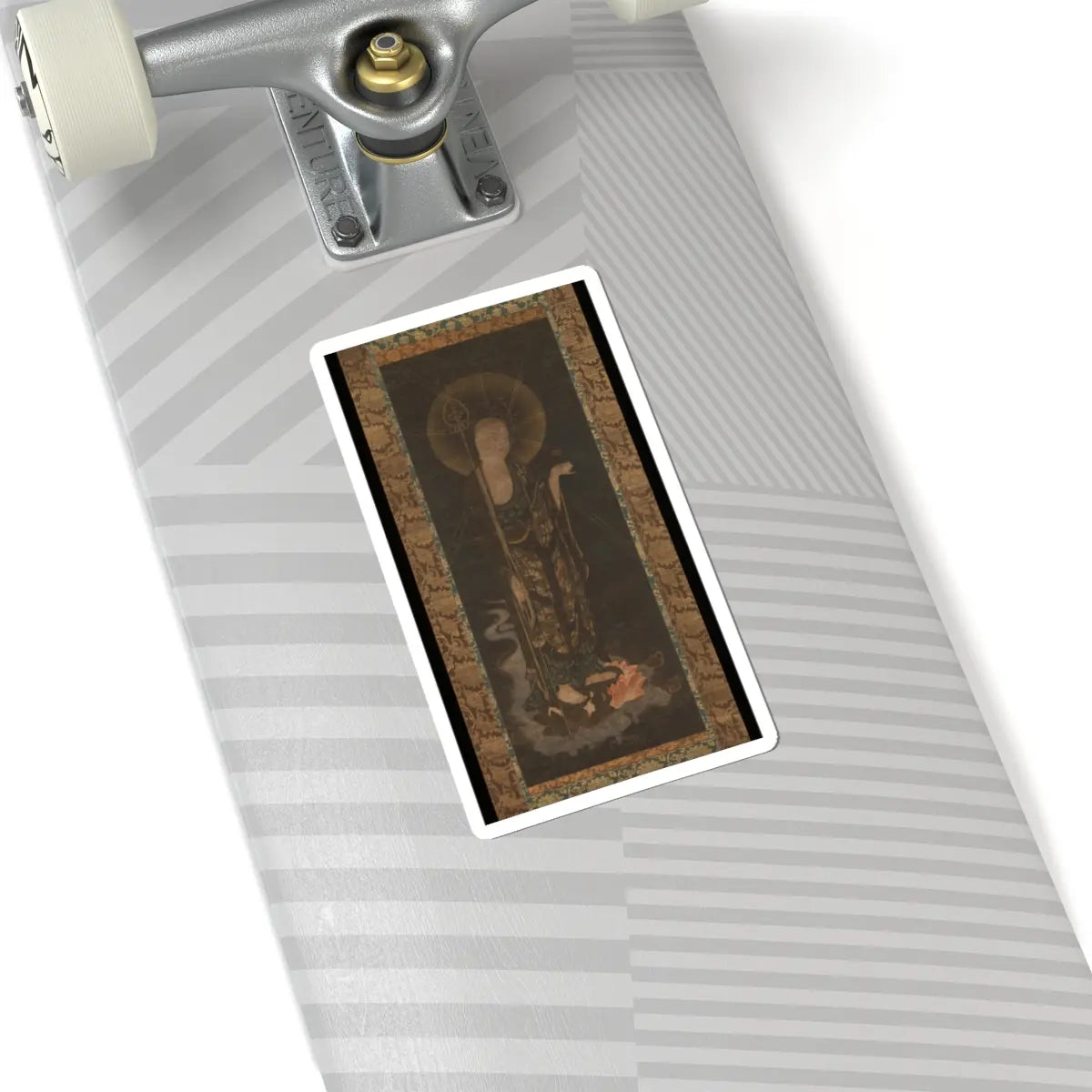 unknown - Welcoming Descent of the Bodhisattva Jizō - early 14th century v1 - STICKER Vinyl Kiss-Cut Decal
