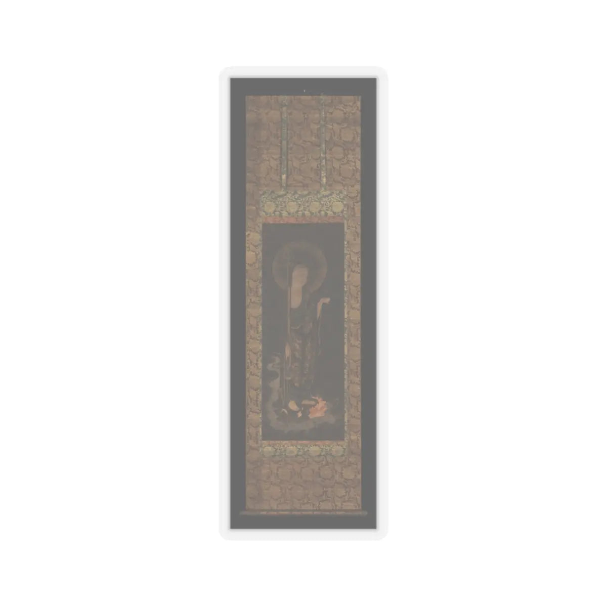 unknown - Welcoming Descent of the Bodhisattva Jizō - early 14th century v2 - STICKER Vinyl Kiss-Cut Decal