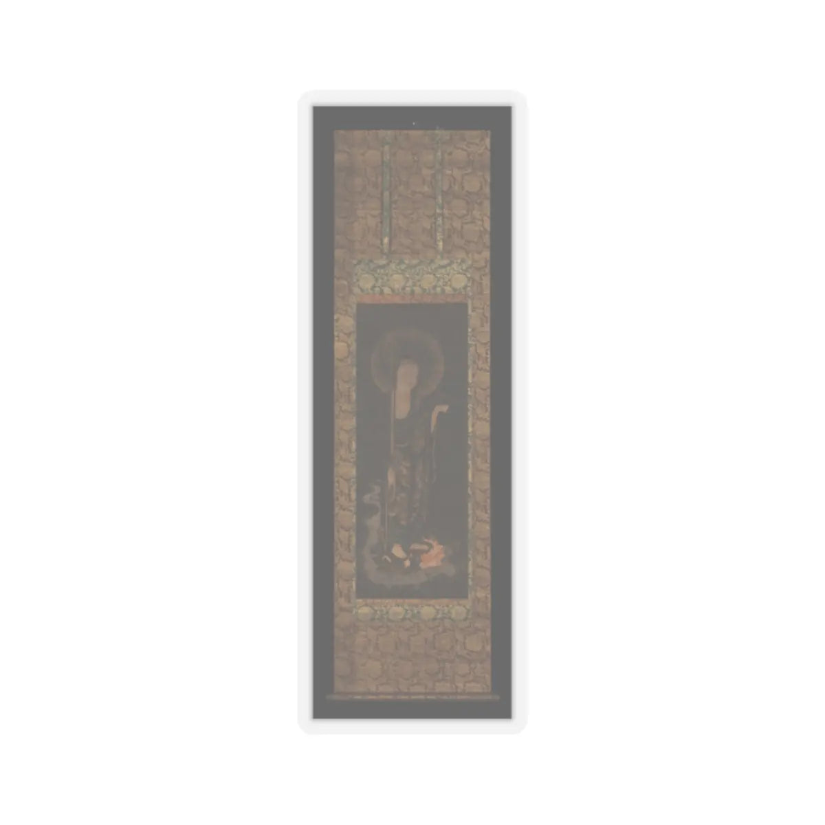 unknown - Welcoming Descent of the Bodhisattva Jizō - early 14th century v2 - STICKER Vinyl Kiss-Cut Decal