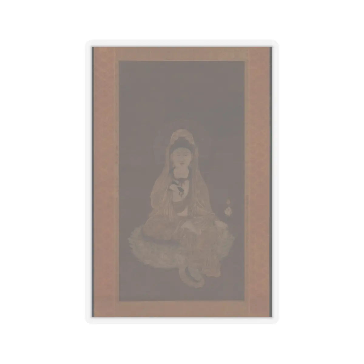 unknown - White-Robed Kannon - 13th century v1 - STICKER Vinyl Kiss-Cut Decal