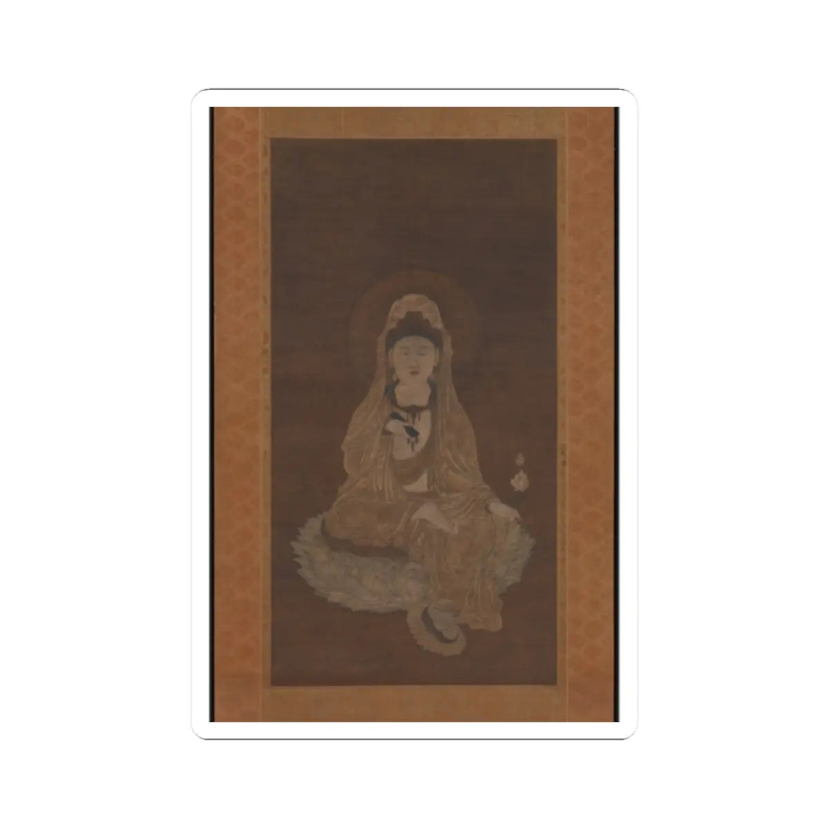 unknown - White-Robed Kannon - 13th century v1 - STICKER Vinyl Kiss-Cut Decal