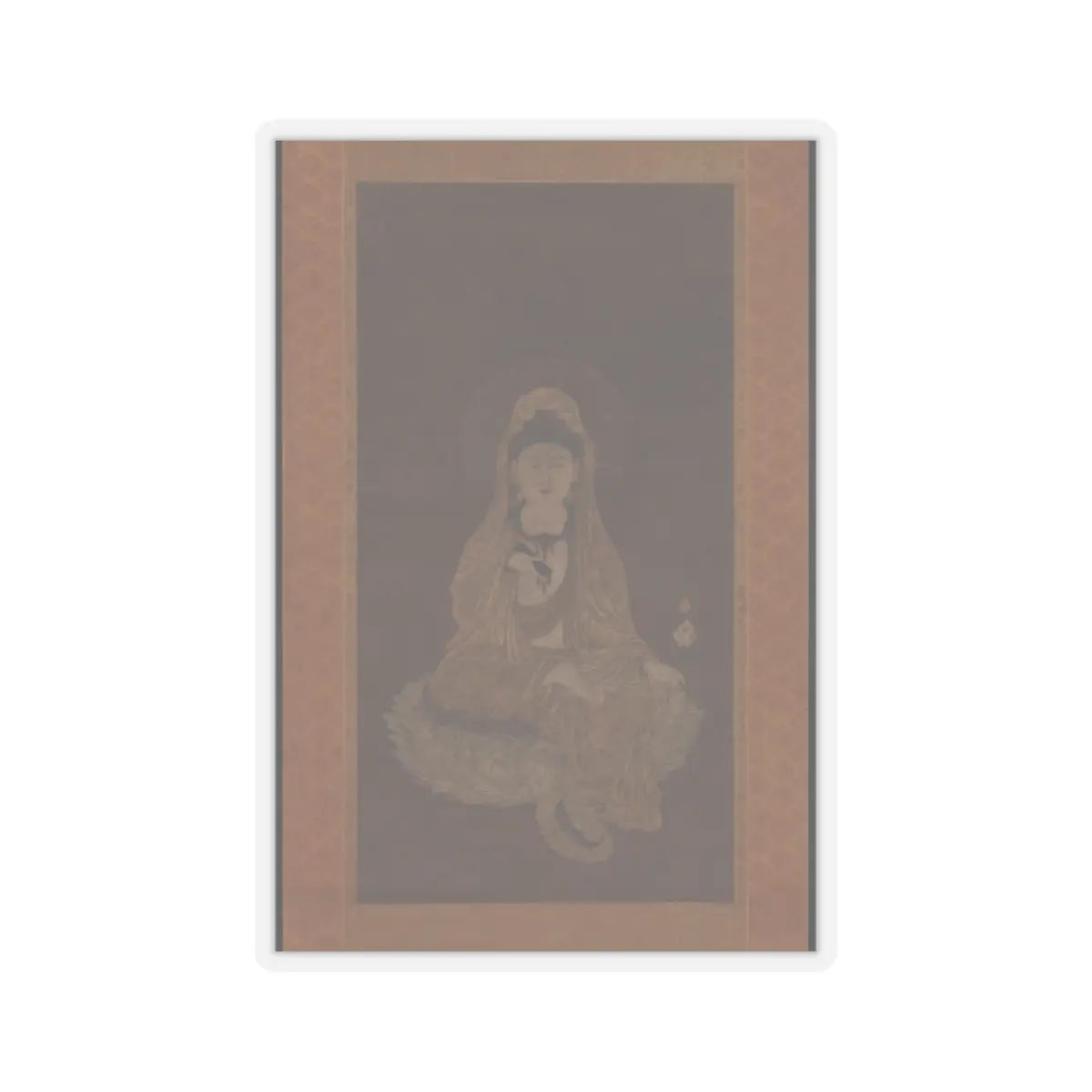 unknown - White-Robed Kannon - 13th century v1 - STICKER Vinyl Kiss-Cut Decal