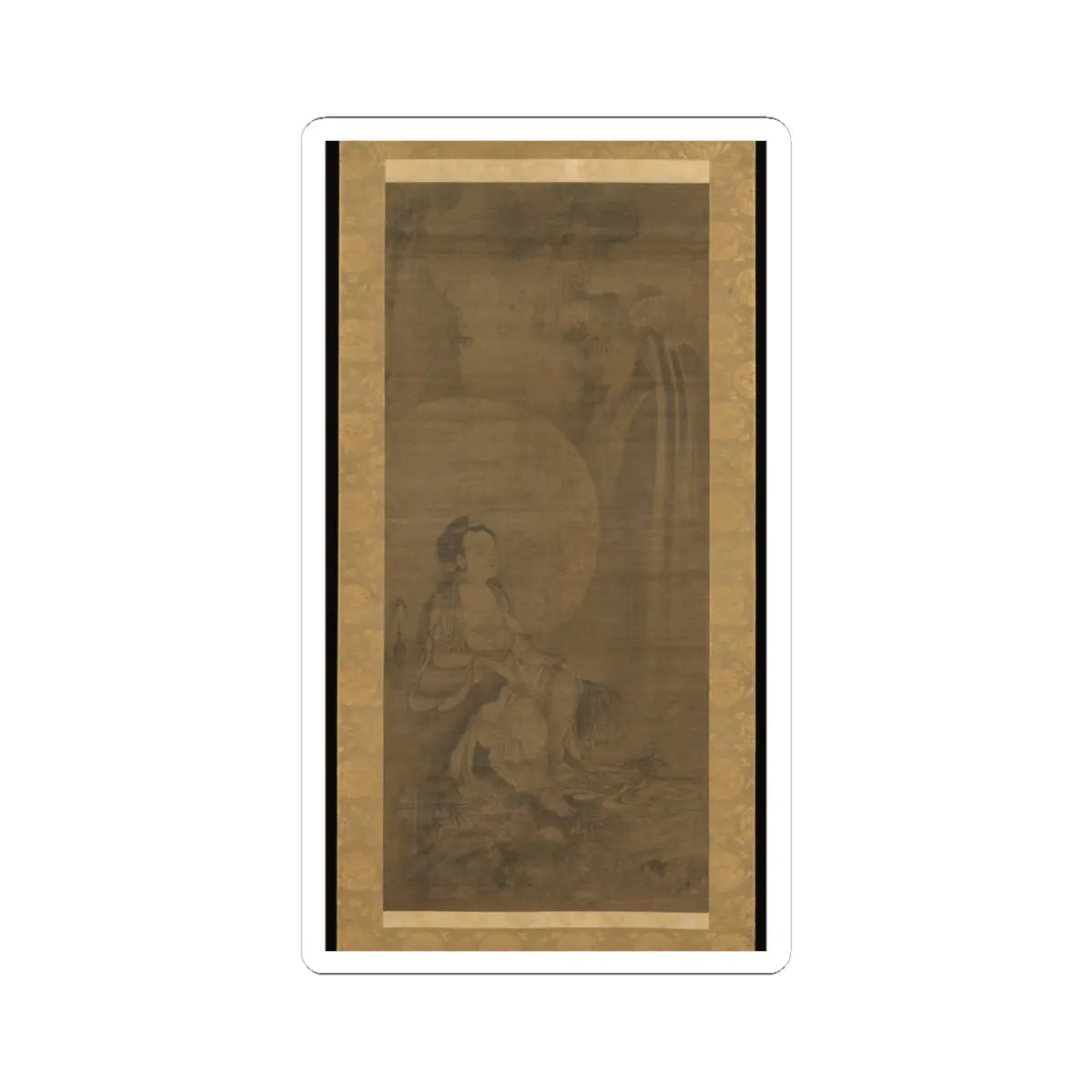 unknown - White-robed Kannon - 14th century v1 - STICKER Vinyl Kiss-Cut Decal