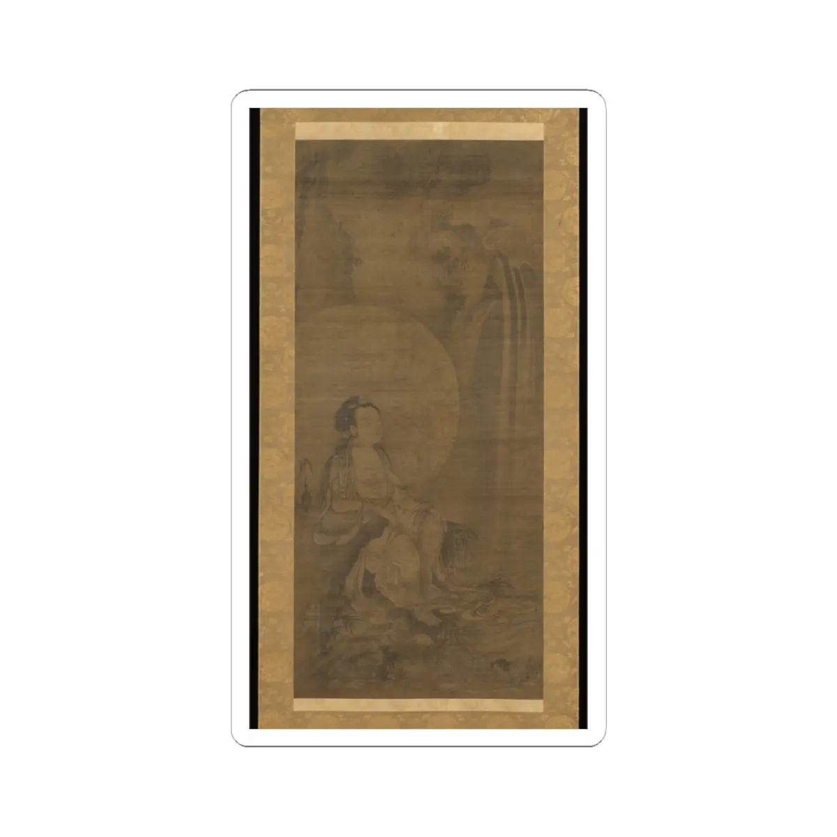 unknown - White-robed Kannon - 14th century v1 - STICKER Vinyl Kiss-Cut Decal