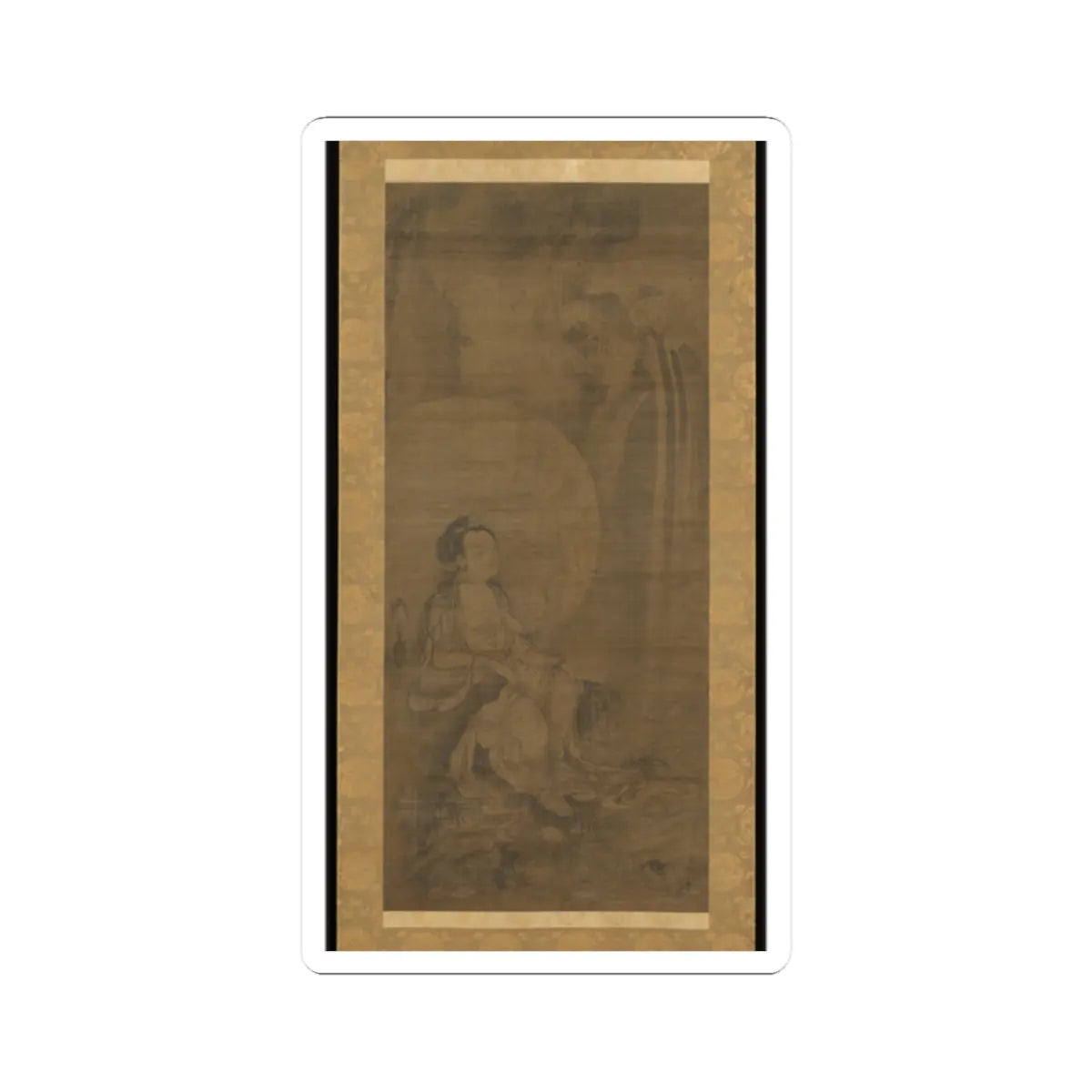 unknown - White-robed Kannon - 14th century v1 - STICKER Vinyl Kiss-Cut Decal