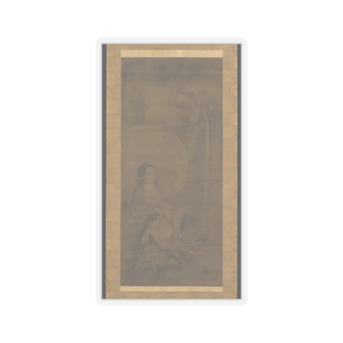 unknown - White-robed Kannon - 14th century v1 - STICKER Vinyl Kiss-Cut Decal
