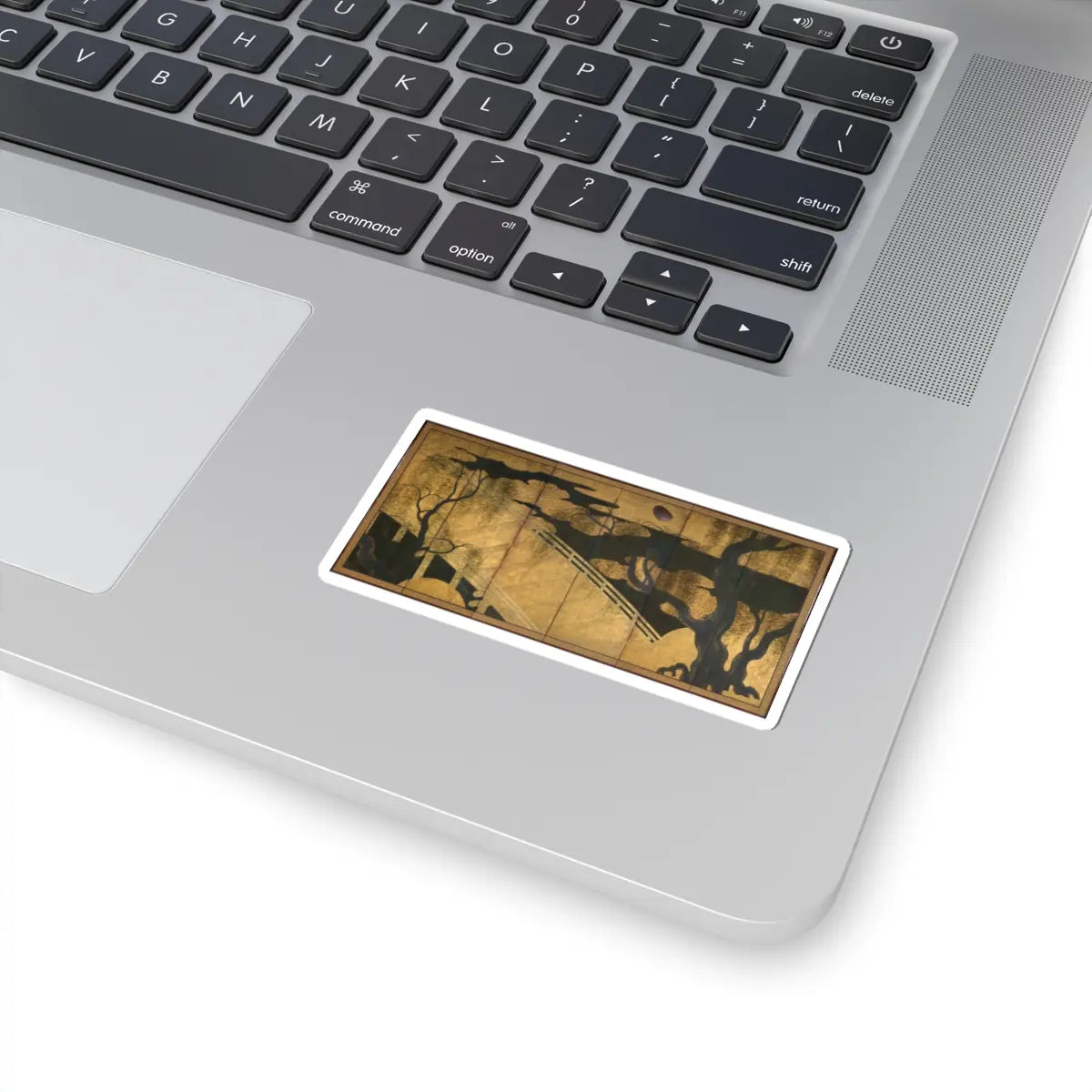 unknown - Willows and Bridge - early 17th century v1 - STICKER Vinyl Kiss-Cut Decal