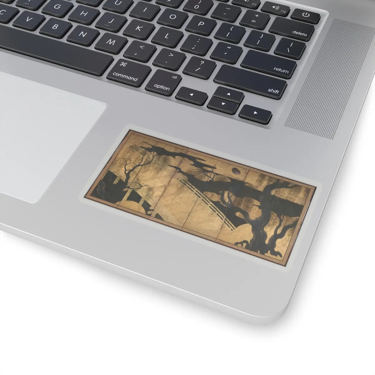 unknown - Willows and Bridge - early 17th century v1 - STICKER Vinyl Kiss-Cut Decal