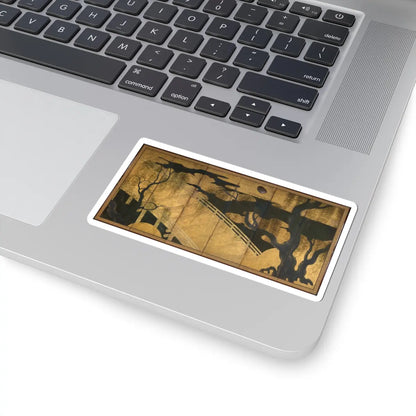 unknown - Willows and Bridge - early 17th century v1 - STICKER Vinyl Kiss-Cut Decal