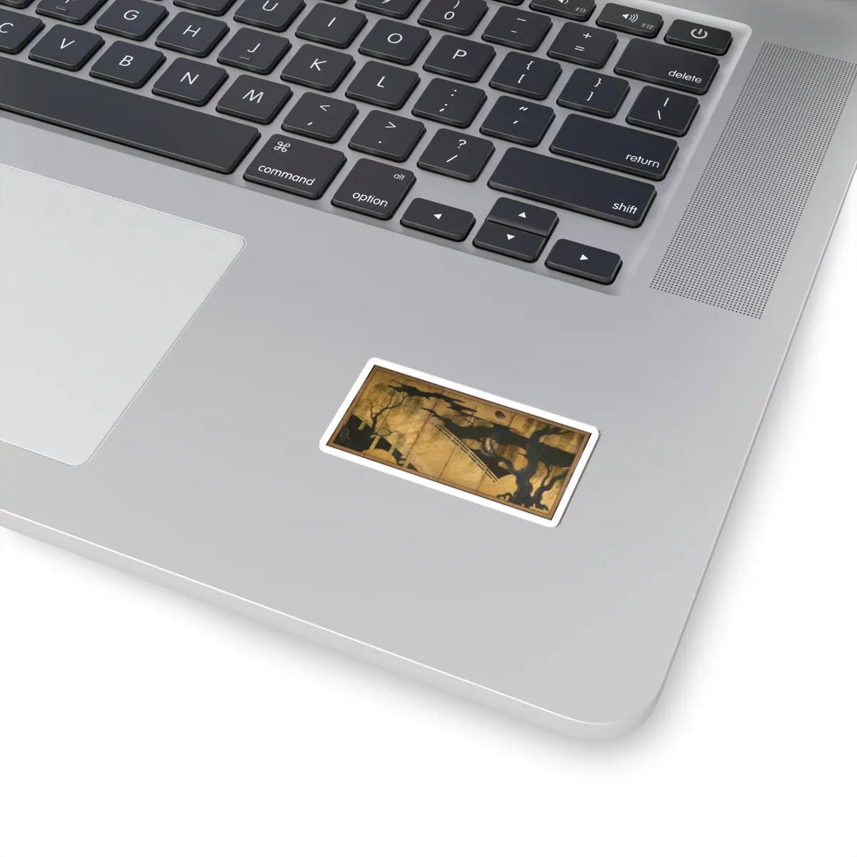 unknown - Willows and Bridge - early 17th century v1 - STICKER Vinyl Kiss-Cut Decal