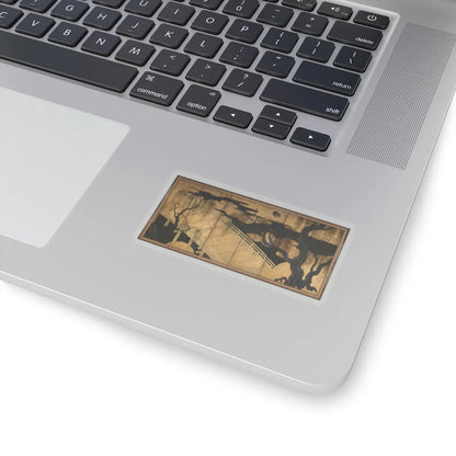 unknown - Willows and Bridge - early 17th century v1 - STICKER Vinyl Kiss-Cut Decal