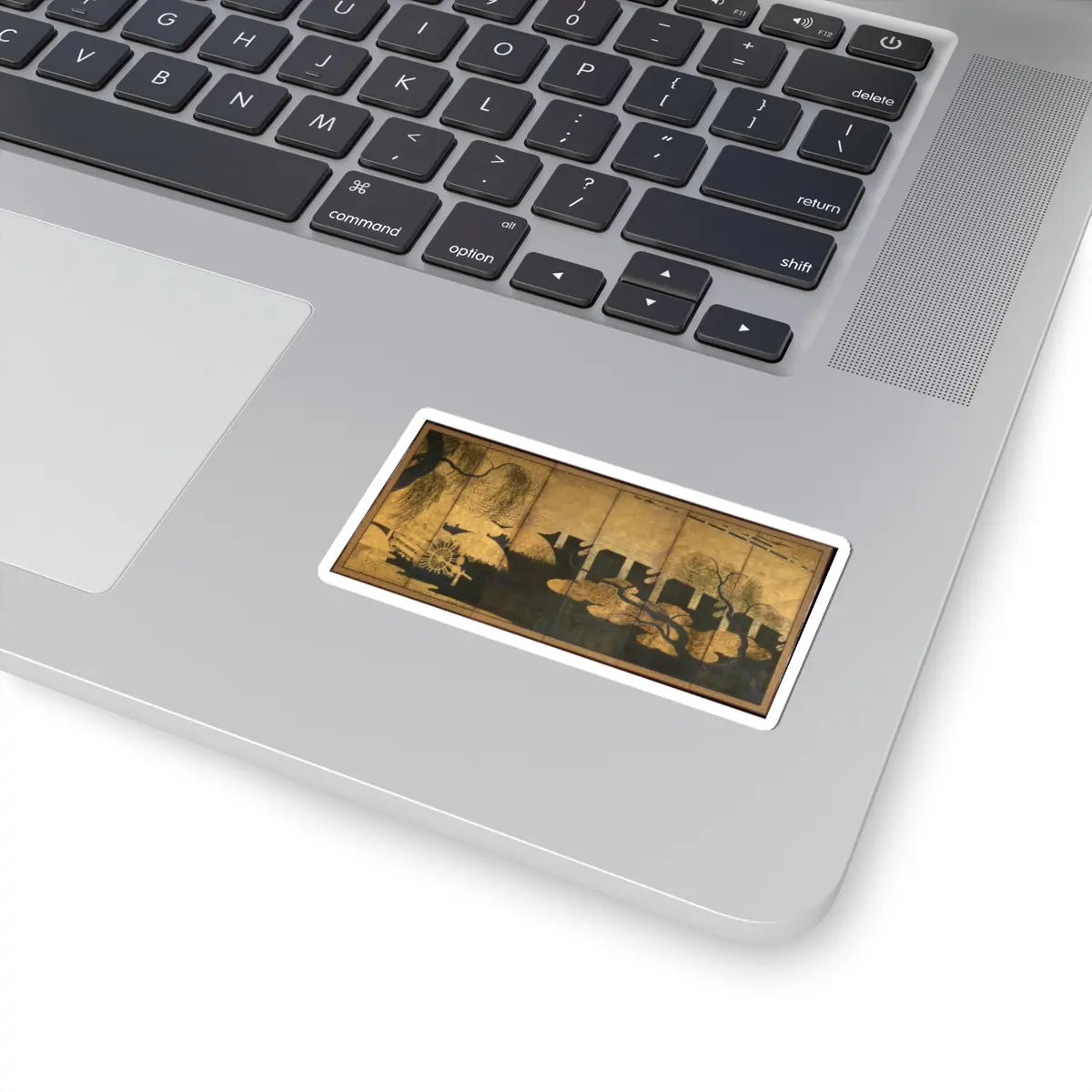 unknown - Willows and Bridge - early 17th century v2 - STICKER Vinyl Kiss-Cut Decal