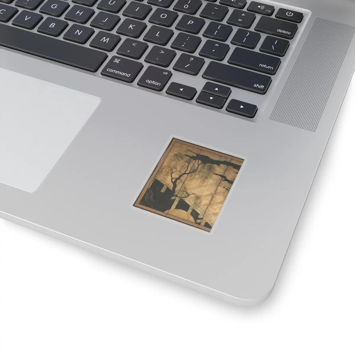 unknown - Willows and Bridge - early 17th century v3 - STICKER Vinyl Kiss-Cut Decal