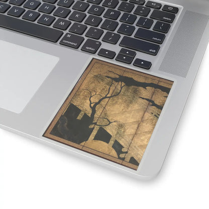 unknown - Willows and Bridge - early 17th century v3 - STICKER Vinyl Kiss-Cut Decal