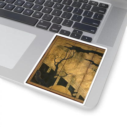 unknown - Willows and Bridge - early 17th century v3 - STICKER Vinyl Kiss-Cut Decal