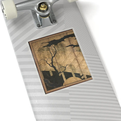 unknown - Willows and Bridge - early 17th century v3 - STICKER Vinyl Kiss-Cut Decal