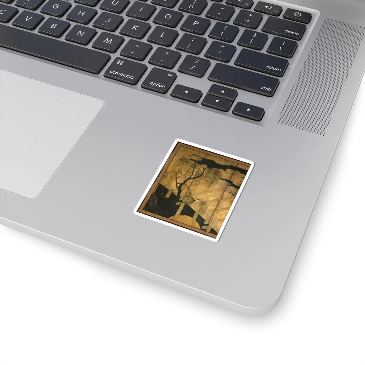unknown - Willows and Bridge - early 17th century v3 - STICKER Vinyl Kiss-Cut Decal