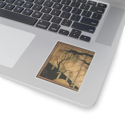 unknown - Willows and Bridge - early 17th century v3 - STICKER Vinyl Kiss-Cut Decal
