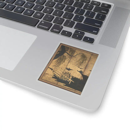unknown - Willows and Bridge - early 17th century v6 - STICKER Vinyl Kiss-Cut Decal
