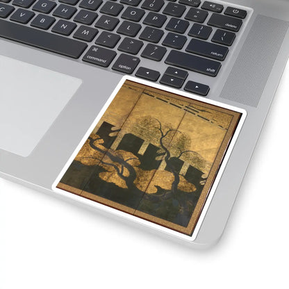 unknown - Willows and Bridge - early 17th century v8 - STICKER Vinyl Kiss-Cut Decal